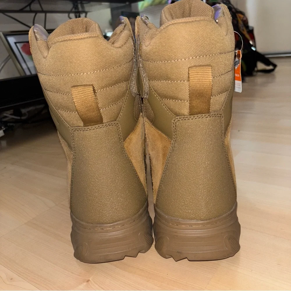 Smith & Wesson Ranger Brown Side-Zip Water Resistant Tactical Boot Men Sz 14 NEW